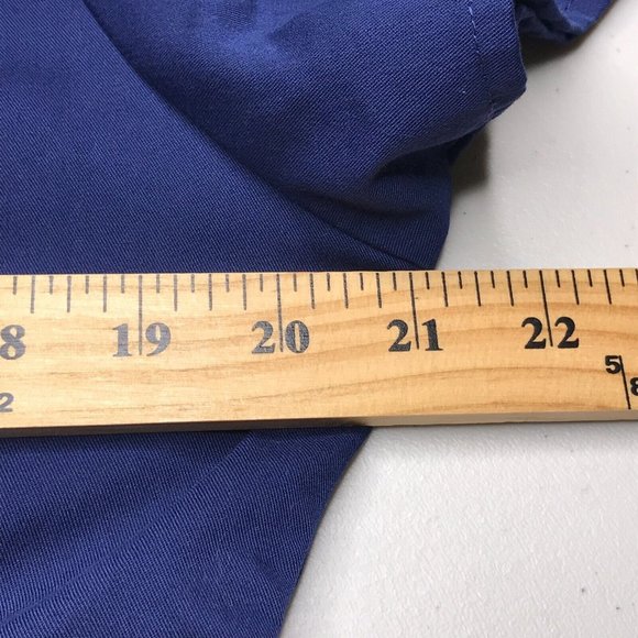 Barco Greys Anatomy Womens Scrub Top Large Blue Short Sleeve Shirt Pockets Nurse - Picture 5 of 15